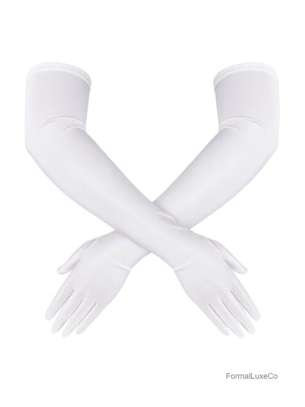Long Satin Elbow Length Opera Gloves for Women Wedding Prom Party
